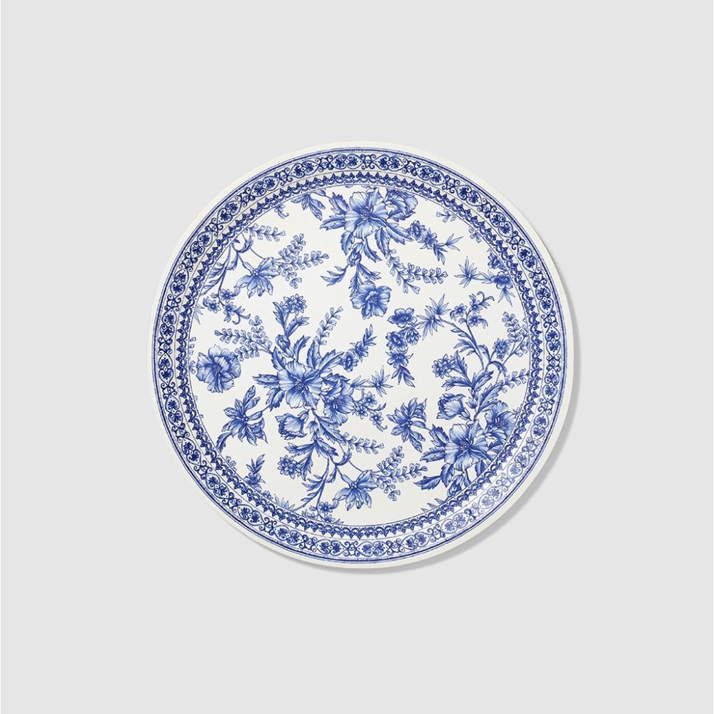NEW French Toile Large Paper Party Plates (10 per Pack)